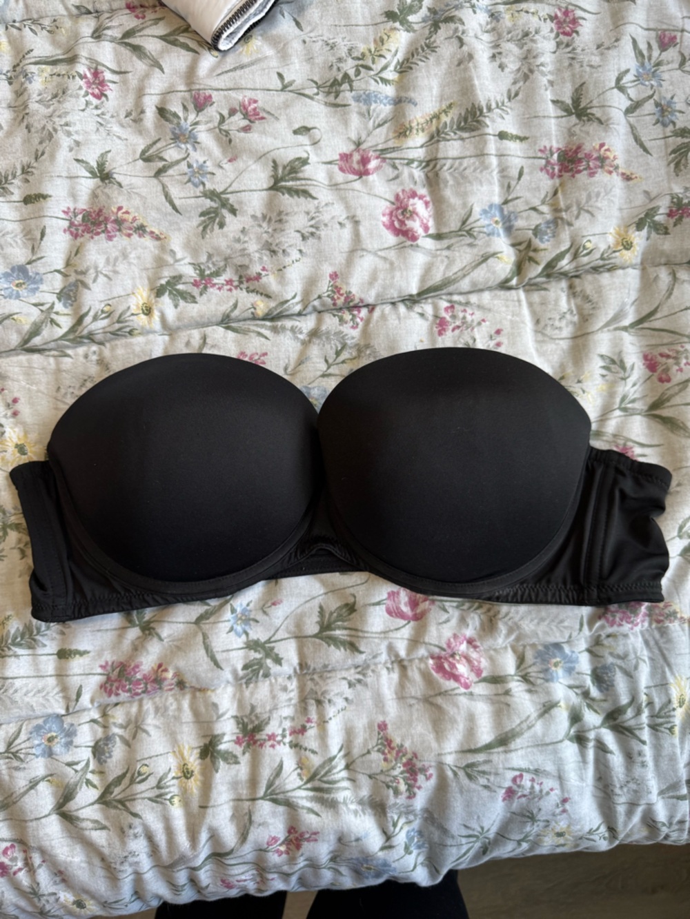 Strapless Black Molded Cup Bra